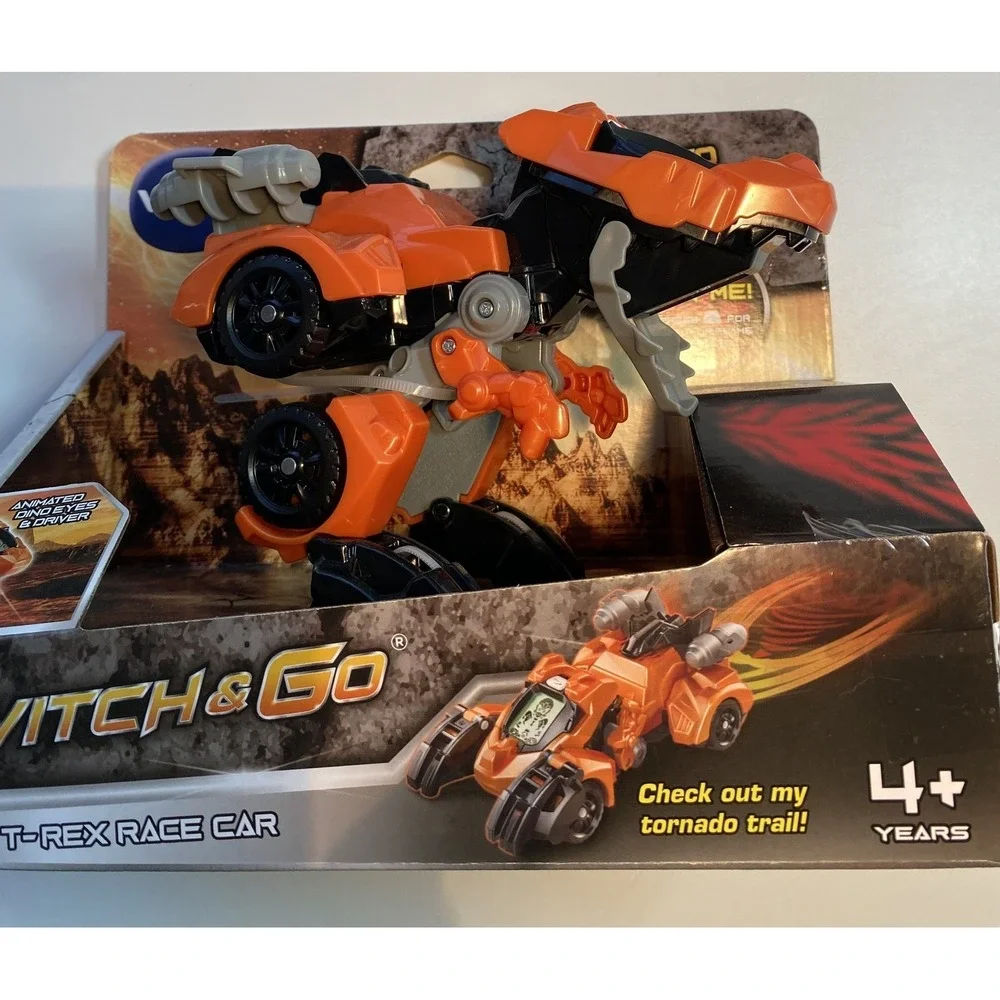 VTech Switch & Go T-Rex‎ Race Car Toy Animated Dino Eyes Light Up Effects Age 4+